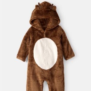 Carter's Brown Reindeer Bodysuit